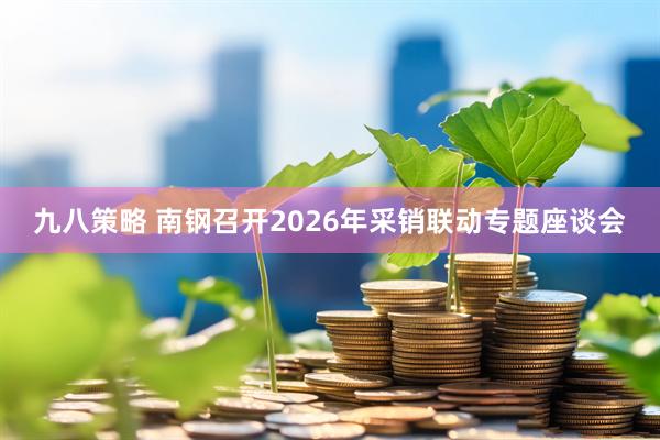 九八策略 南钢召开2026年采销联动专题座谈会